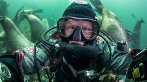 Anne Diamond learns about underwater exploration with Canadian explorer Jill Heinerth